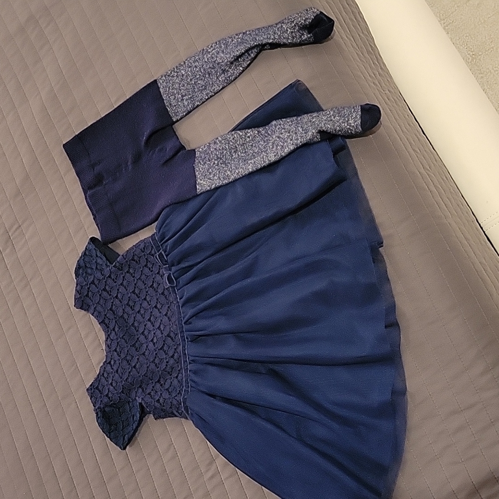 Just One You Navy Dress Size 12 month
